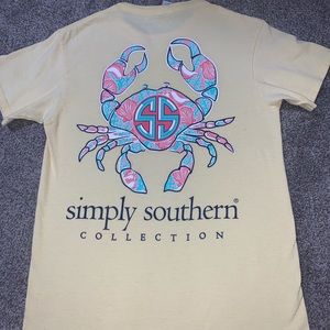 Simply southern yellow crab t-short